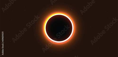 glowing Black hole at dark space vector illustration