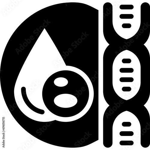 blood test dna glyph style icons