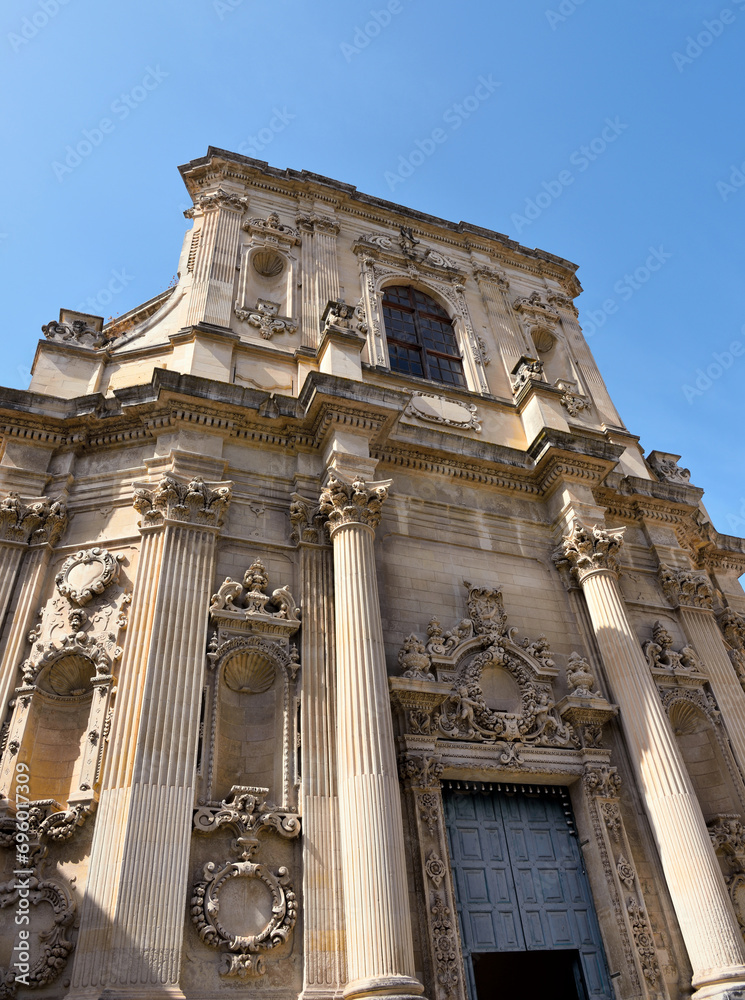 Church of Santa Chiara in Baroque style, construction began in 1429 Lecce Italy Church of Santa Chiara in Baroque style, construction began in 1429 Lecce Italy