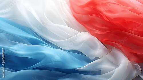 Luxembourg national flag. The national flag of Luxembourg waving proudly, symbolizing patriotism, history, and the vibrant colors of the European nation photo