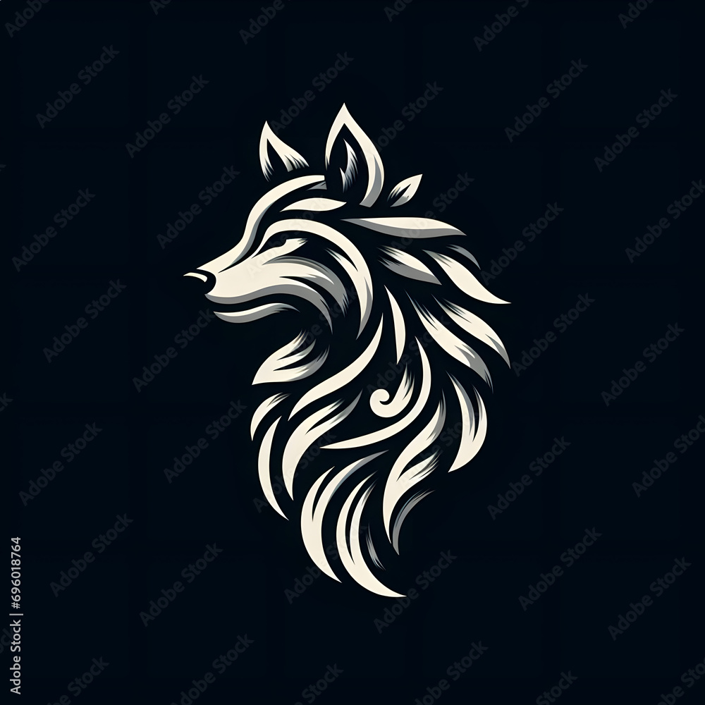 A Sophisticated and Elegant Wolf: The Logo that Combines High-Quality Craftsmanship and Modern Aesthetic A Sophisticated and Elegant Wolf: The Logo that Combines High-Quality Craftsmanship and Modern Aesthetic