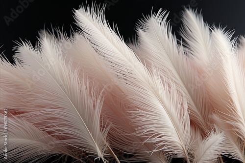Soft and Delicate Feather Texture with Calming Rhythms. A Relaxing Visual Experience