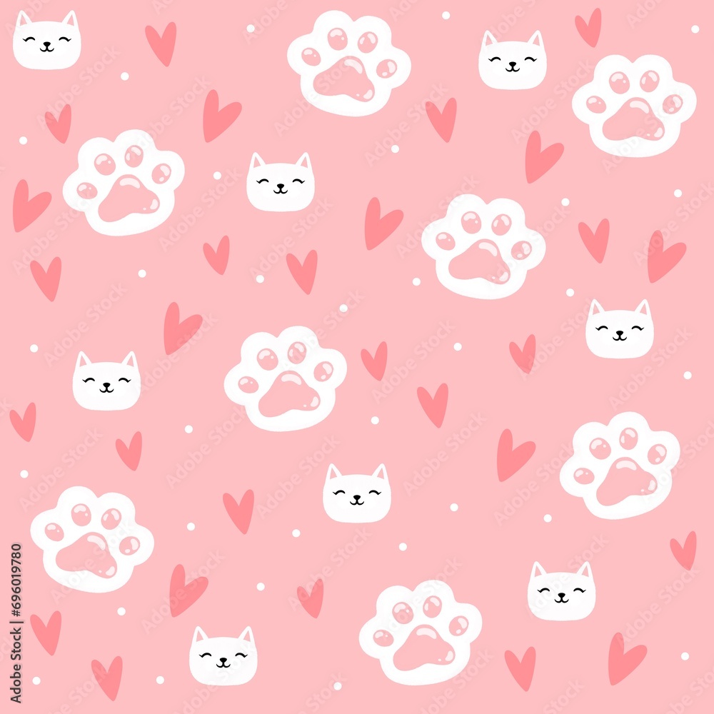 Pattern: Soft paws of the cutest cats
