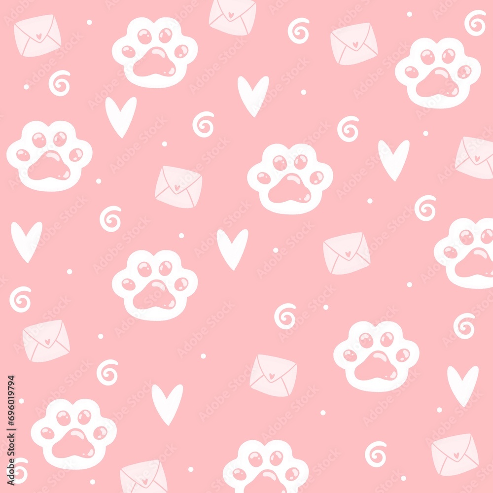 Pattern: Soft paws of the cutest cats