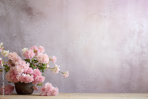 International Women's Day, background with flowers and space for text