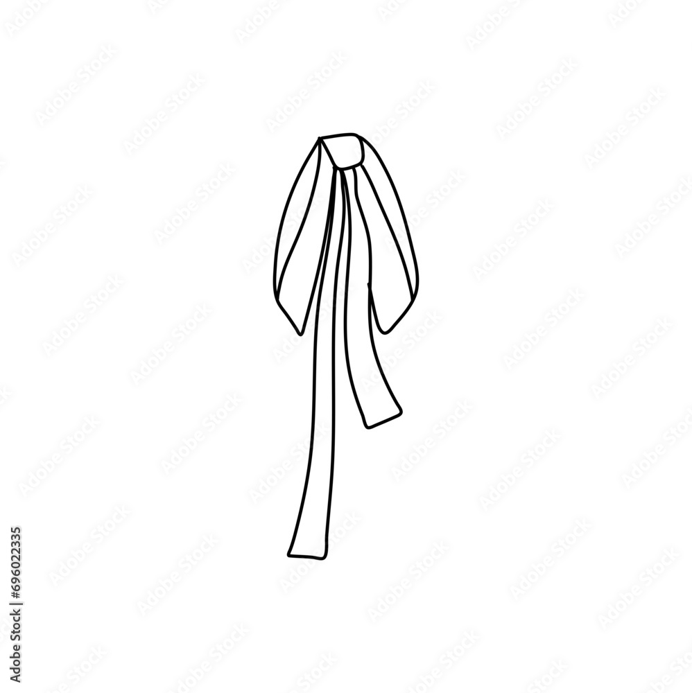 Hand drawn bow vector Hand drawn bow vector
