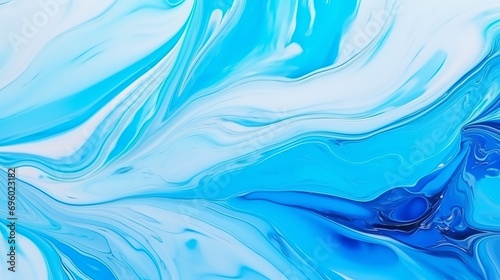 Blue liquid marble background with flowing texture is a form of experimental art.