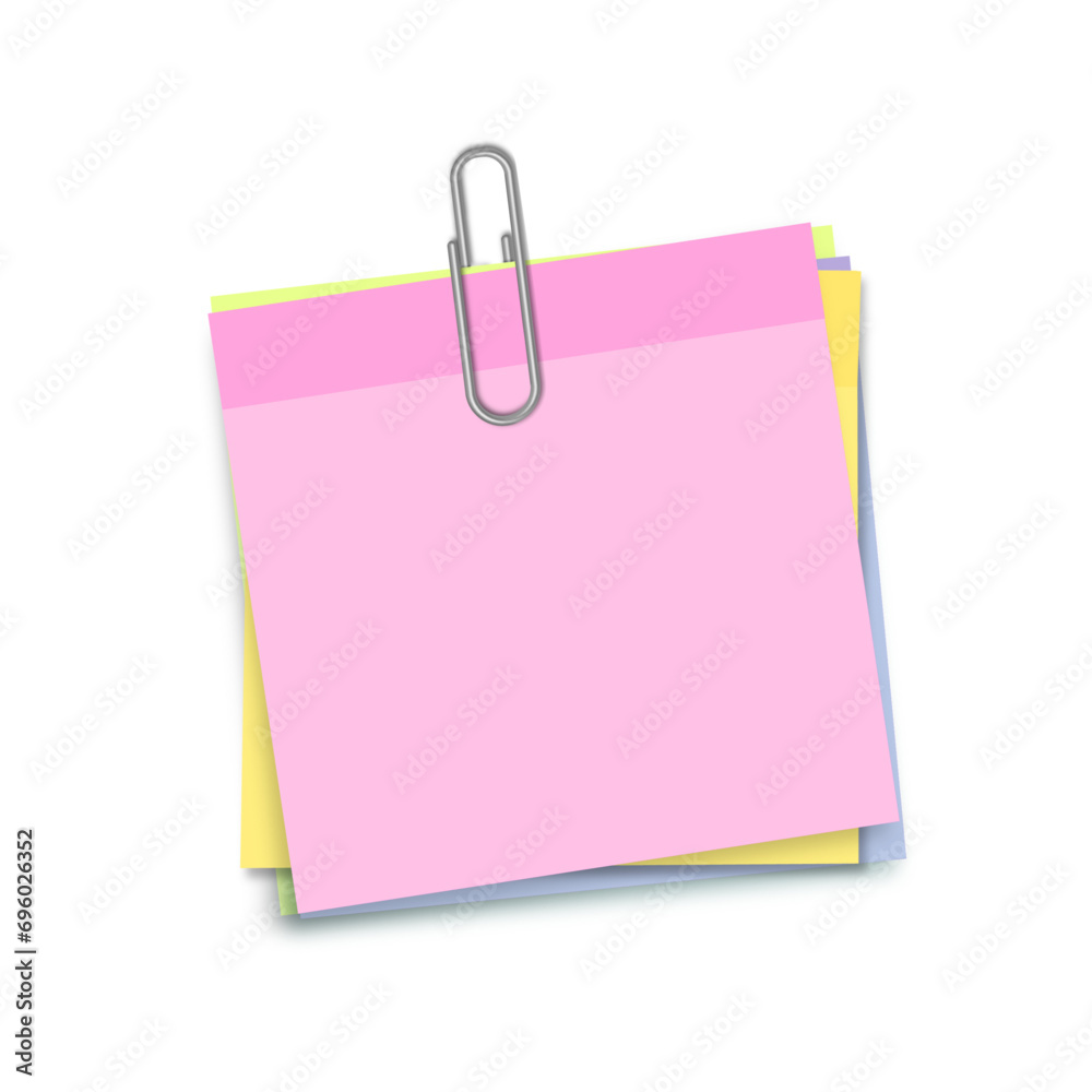 clip holding post its colored stack clip holding post its colored stack