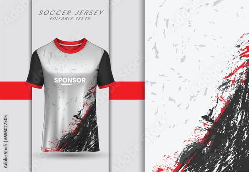Sports jersey and t-shirt template sports jersey design vector. Sports design for football, racing, gaming jersey.
