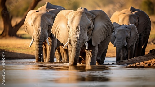 Water is being consumed by elephants © Shabnam