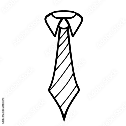 Line ar tie isolated on white