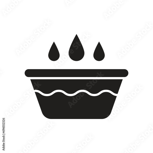 Water basin icon, isolated on white background, vector illustration