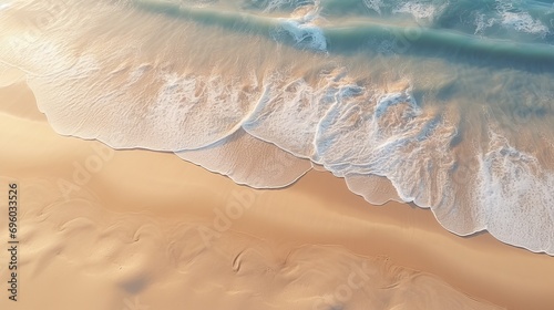 A horizontal image of a beach with no markings on the surface in formentera, spain.