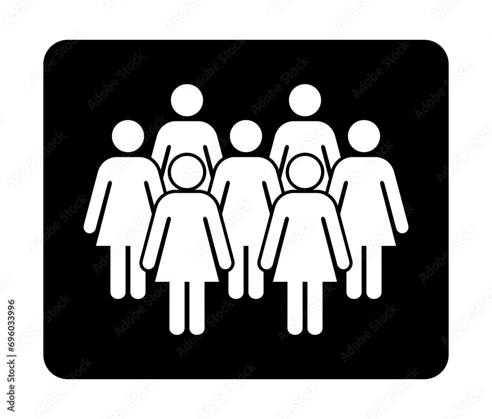 Symbol, ikona kobiet. Plik wektorowy. Symbol, ikona kobiet. Plik wektorowy.