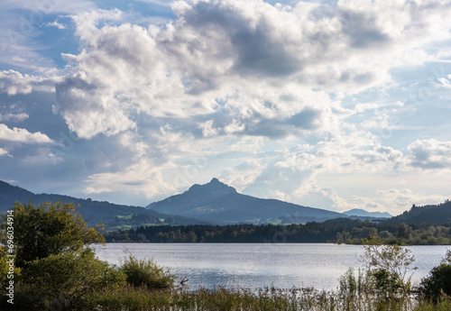 Lake Gruentensee in Bavaria  Germany