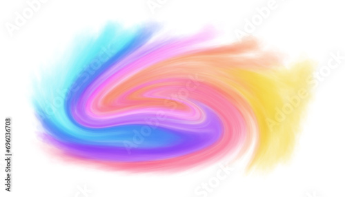 Rainbow watercolor strokes in pastel colors.