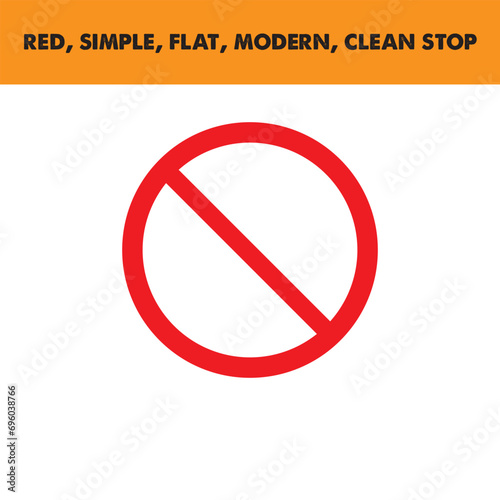 Free Download Stop sign, stop icon - vector stop illustration. red warning symbol - GFXLoad