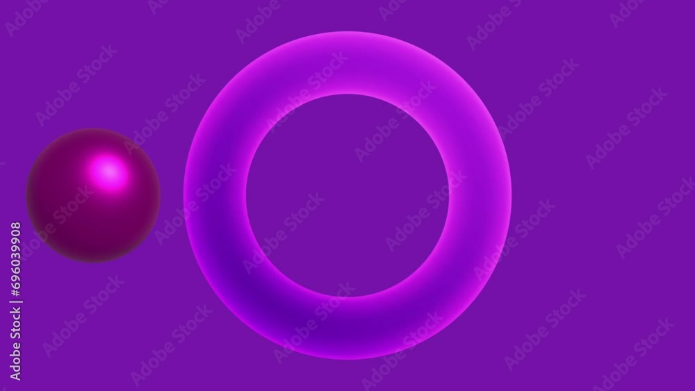 Loop animation in glassmorphism style. Loading icon. 4K animated video ...