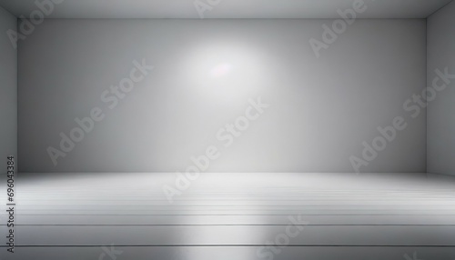 blank white gradient background with product display white backdrop or empty studio with room floor 3d rendering