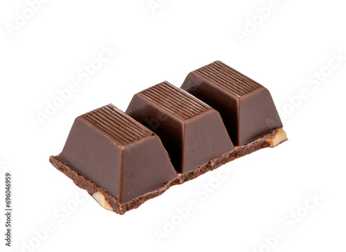  Delicious chocolate pieces cut out