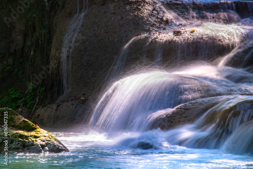 Chet Sao Noi Waterfall  or Seven Little Girls waterfall  a seven tiers of small and beautiful waterfall in Namtok Chet Sao Noi National Park  Saraburi