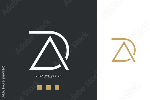 DA or AD Alphabet Letters Logo Monogram photo
