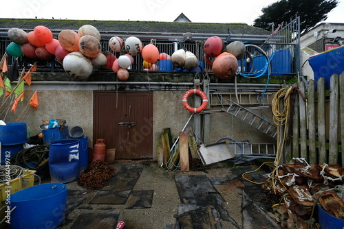 Newquay Cornwall UK 12 20 2023 Active Cellars fishing gear