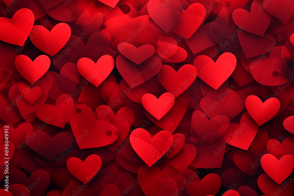 Happy valentine's day background. Generative ai image.