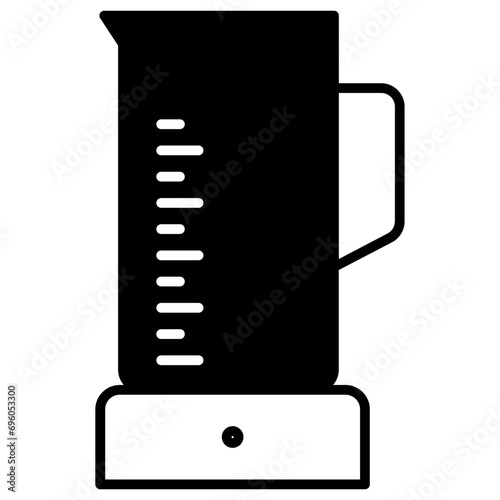 Coffee Maker solid glyph icon illustration