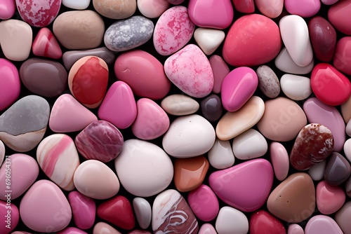 Colorful sea stones background, colored beach stones background, small stones wallpaper, colorful pebble background photo