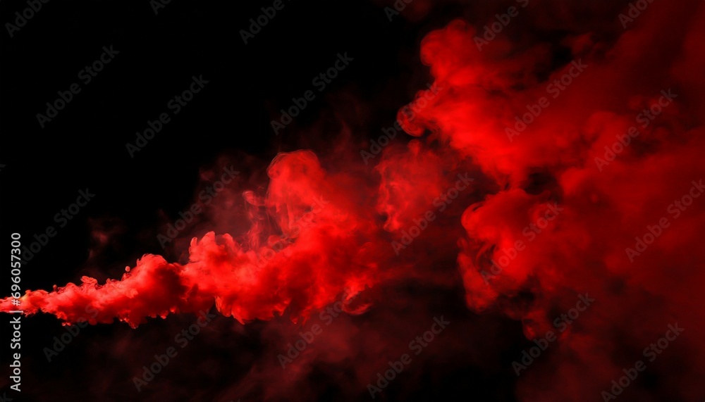 abstract red smoke on black background red color clouds