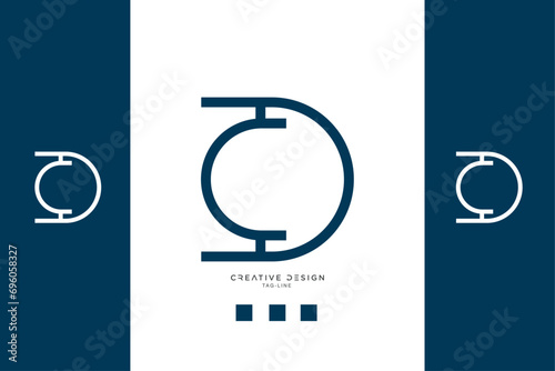DC or CD Alphabet Letters Logo Monogram Vector
