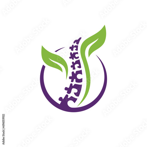 Creative Chiropractic logo design vector