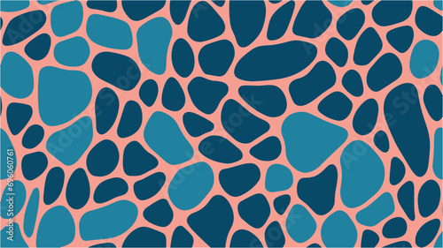 Seamless vector pattern with grey tiles. Modern geometrical abstract illustration with doodles. The layout is simplified.