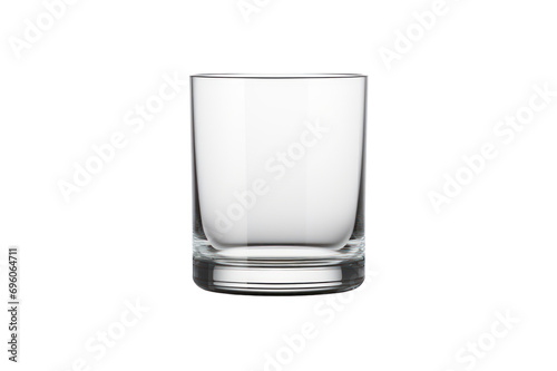 A single glass on transparent background