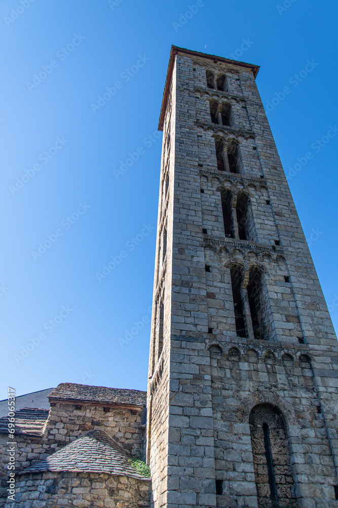 In the churc of Santa Eulalia Erill la Vall lleida spain we find one of the best bell towers in the Vall de Boi