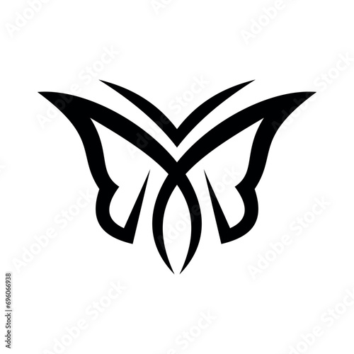 MBB monarch butterfly logo design