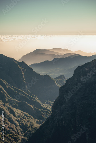 Twilight Over Madeira's Mountain Range
