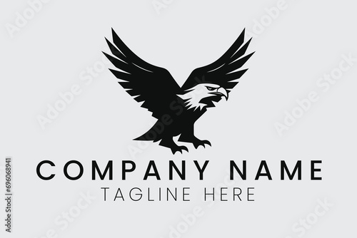eagle vector illustration minimalist logo vector sublimation design