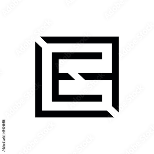 LEF creative vector font letter