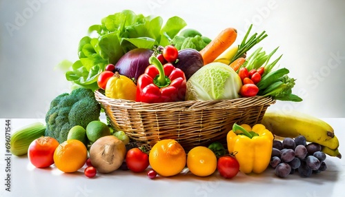 assorted organic vegetables and fruits in wicker basket on white background 00 t 3500 px 1