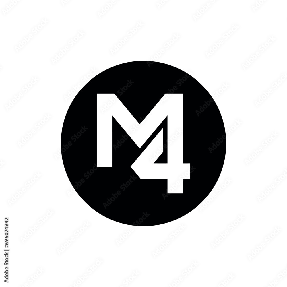 M4 Innovative high-tech logo template. M4 Innovative high-tech logo template.