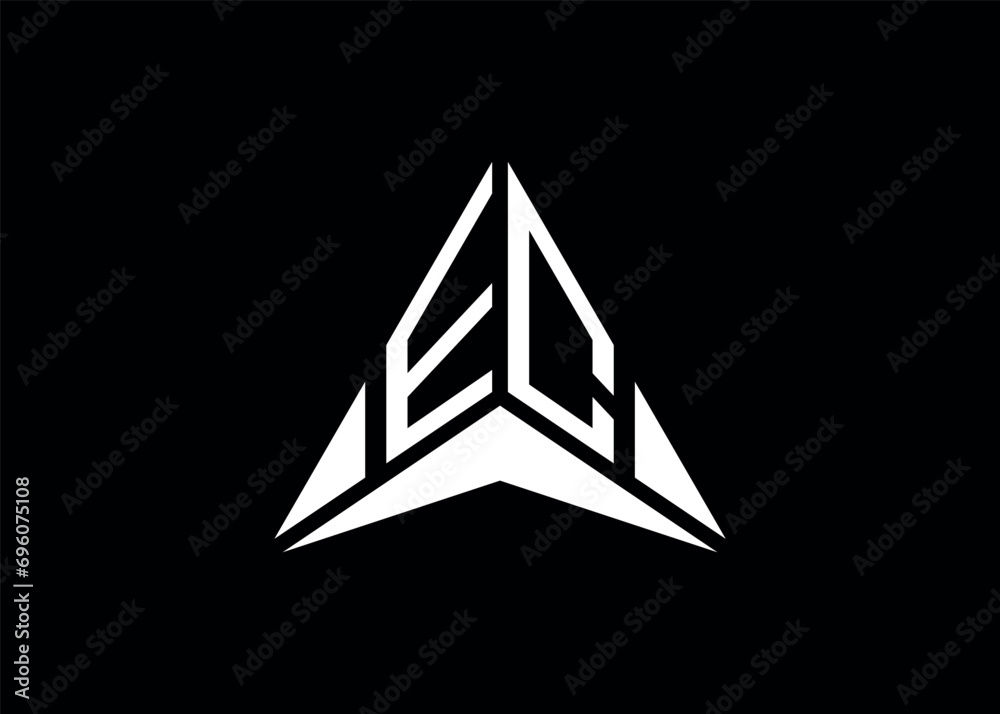 EC Creative and initials modern minimalist ARROW vector EC Creative and initials modern minimalist ARROW vector