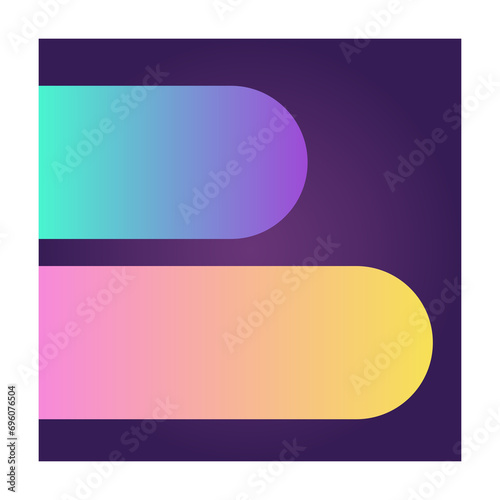 Square Futuristic Gradient Texture Colored Graphic Symbol Element Nostalgic Retro 90's Thenme Icon