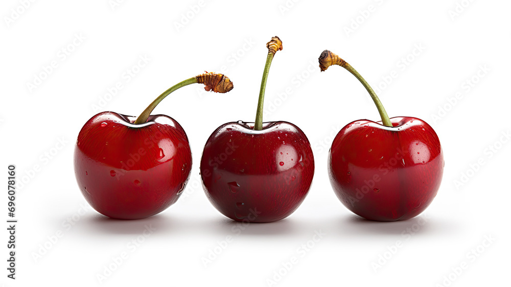 Cherries isolated on white background Cherries isolated on white background