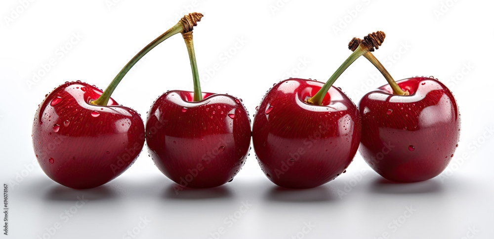 Cherries isolated on white background Cherries isolated on white background
