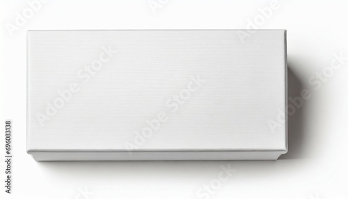 blank white box top view on white background with clipping path © Patti