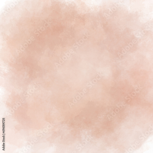 Abstract blurred natural pale brown, peach watercolor background copy space. Delicate texture with a slight blur effect in the center.