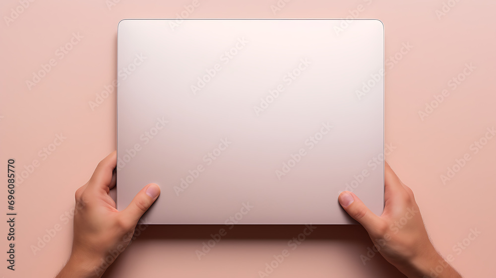 Obraz premium Tablet Mockup in Hands