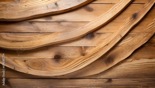 curved wooden background